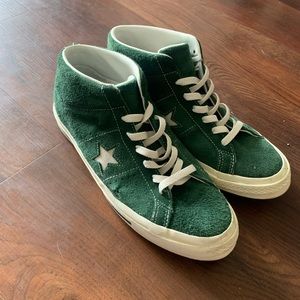 Forest Green Converse High tops